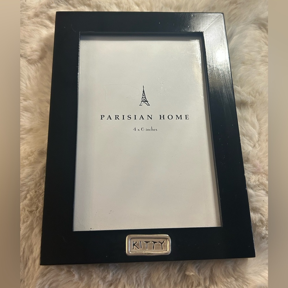 Kitty frame Cats 4x6" Picture Frame - Glass/Wood - Parisian Home New